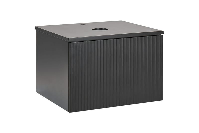 Servantskap Alzira Svart, 60x52x40 cm - Svart, 60x52x40 cm - Oppbevaring - Oppbevaring til baderom - Veggskap & høyskap