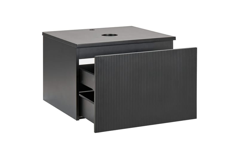 Servantskap Alzira Svart, 60x52x40 cm - Svart, 60x52x40 cm - Oppbevaring - Oppbevaring til baderom - Veggskap & høyskap