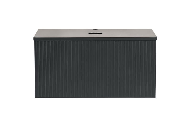 Servantskap Alzira Svart, 80x52x40 cm - Svart, 80x52x40 cm - Oppbevaring - Oppbevaring til baderom - Veggskap & høyskap