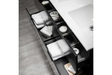 Bathlife Glädje Servantskap 1200 - Svart - Oppbevaring - Oppbevaring til baderom - Servantskap & kommode