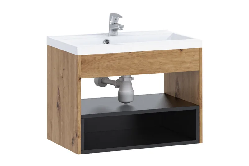 Ekomi Servantskap - Svart - Oppbevaring - Oppbevaring til baderom - Servantskap & kommode