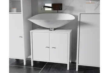 Elsassona Servantskap 35x64 cm 2 Skap - Hvit - Oppbevaring - Oppbevaring til baderom - Servantskap & kommode