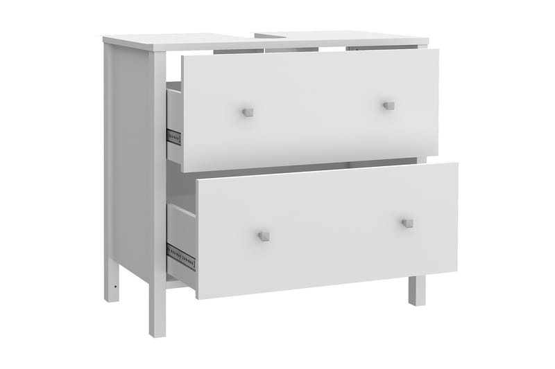 Elsassona Servantskap 35x64 cm 2 Skuffer - Hvit - Oppbevaring - Oppbevaring til baderom - Servantskap & kommode