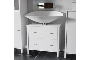 Elsassona Servantskap 35x64 cm 2 Skuffer - Hvit - Oppbevaring - Oppbevaring til baderom - Servantskap & kommode