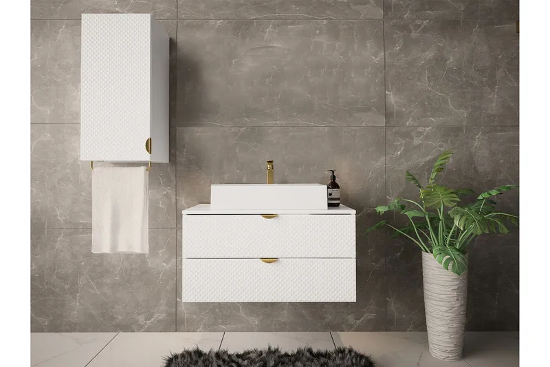 Glenndale Tvättställsskåp Concept 55 White - Oppbevaring - Oppbevaring til baderom - Servantskap & kommode