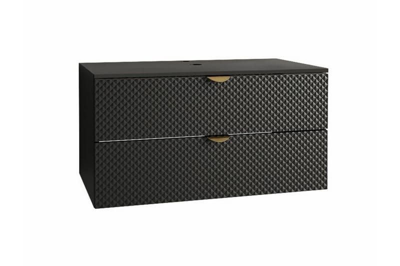 Glenndale Vaskeskåp - Svart - Oppbevaring - Oppbevaring til baderom - Servantskap & kommode