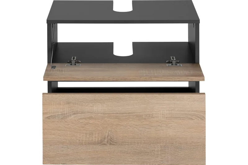 Hudnall Servantskap 60x35 cm - Antrasitt/Hvit - Oppbevaring - Oppbevaring til baderom - Servantskap & kommode