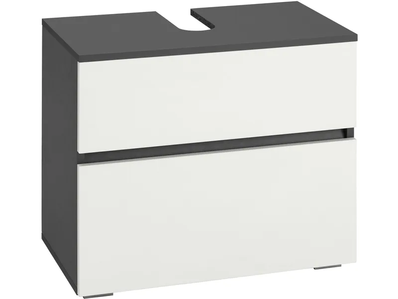 Hudnall Servantskap 60x35 cm, Antrasitt/Hvit