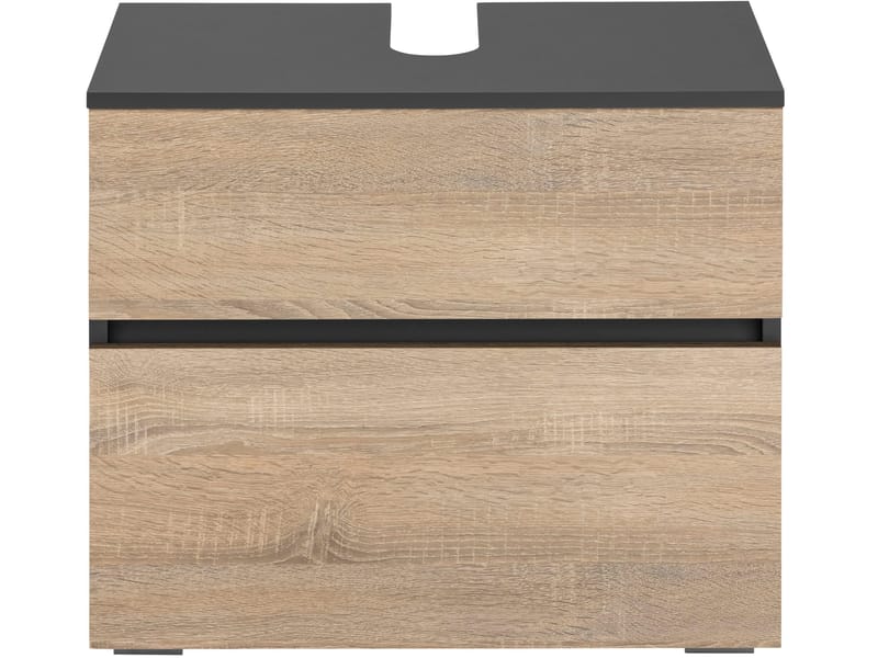 Hudnall Servantskap 60x35 cm - Antrasitt/Natur - Oppbevaring - Oppbevaring til baderom - Servantskap & kommode