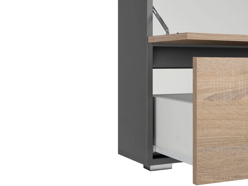 Hudnall Servantskap 60x35 cm - Antrasitt/Natur - Oppbevaring - Oppbevaring til baderom - Servantskap & kommode
