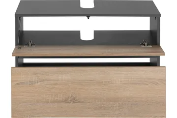 Hudnall Servantskap 80x35 cm - Antrasitt/Hvit - Oppbevaring - Oppbevaring til baderom - Servantskap & kommode