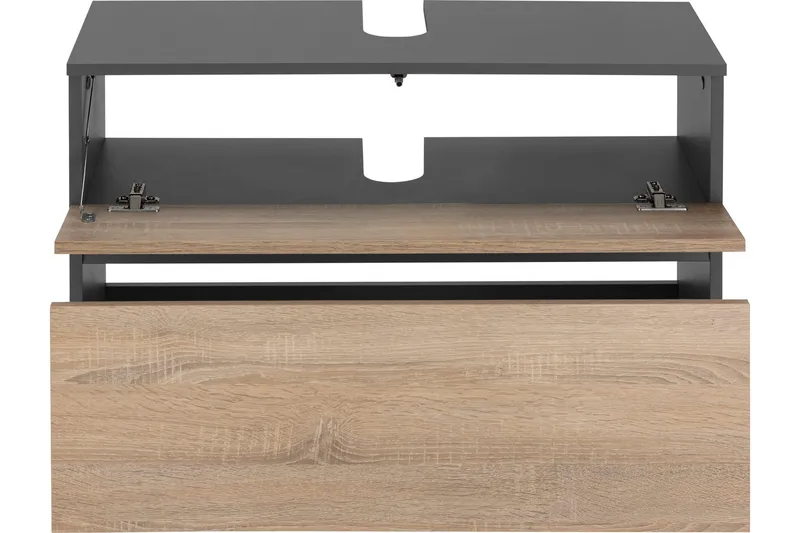 Hudnall Servantskap 80x35 cm - Antrasitt/Hvit - Oppbevaring - Oppbevaring til baderom - Servantskap & kommode