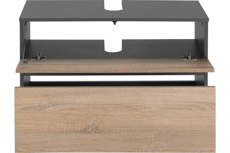 Hudnall Servantskap 80x35 cm - Antrasitt/Hvit - Oppbevaring - Oppbevaring til baderom - Servantskap & kommode