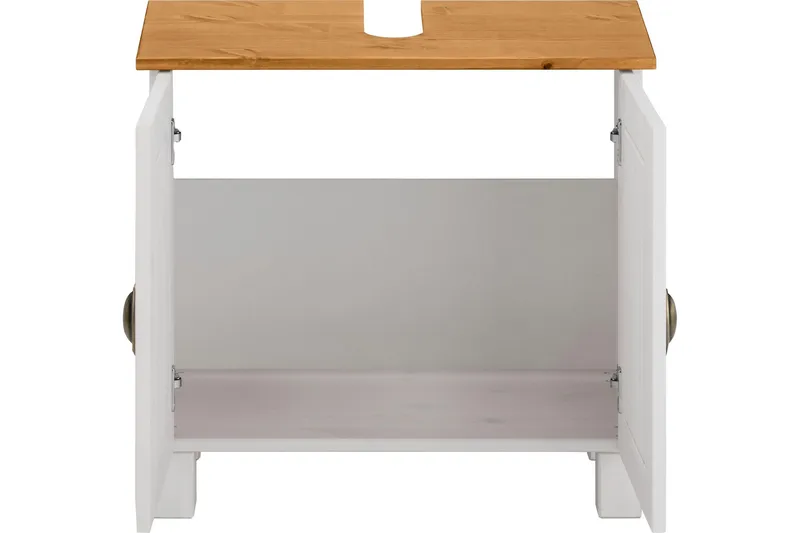 Moglielle Servantskap - Hvit/Brun - Oppbevaring - Oppbevaring til baderom - Servantskap & kommode