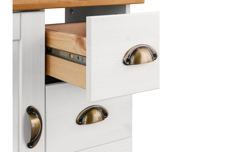 Moglielle Servantskap - Hvit/Brun - Oppbevaring - Oppbevaring til baderom - Servantskap & kommode