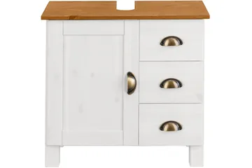 Moglielle Servantskap - Hvit/Brun - Oppbevaring - Oppbevaring til baderom - Servantskap & kommode