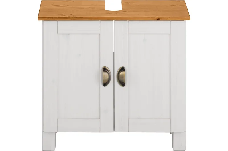 Moglielle Servantskap - Hvit/Brun - Oppbevaring - Oppbevaring til baderom - Servantskap & kommode