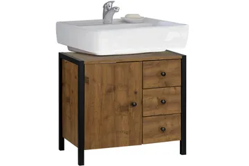 Servant Canford 60 cm - Brun / Svart - Oppbevaring - Oppbevaring til baderom - Servantskap & kommode