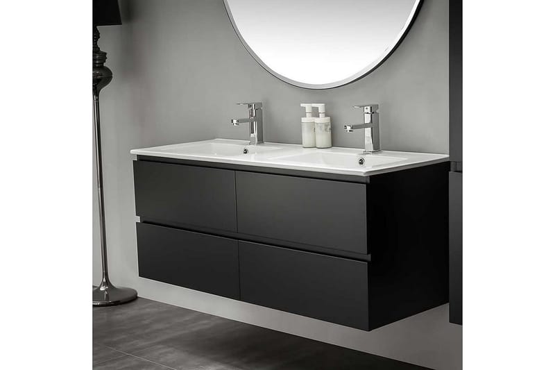 Servantskap Bathlife Eufori 1200 - Svart - Servantskap & kommode