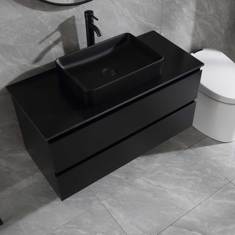 Servantskap Bathlife Extas Svart - Oppbevaring - Oppbevaring til baderom - Servantskap & kommode