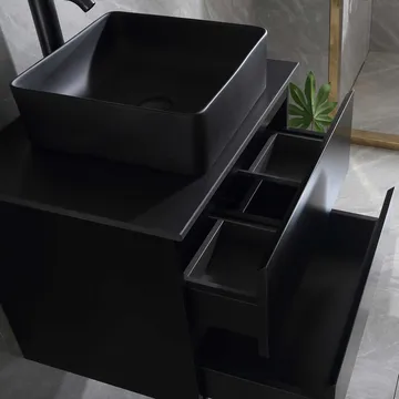 Servantskap Bathlife Extas Svart - Oppbevaring - Oppbevaring til baderom - Servantskap & kommode