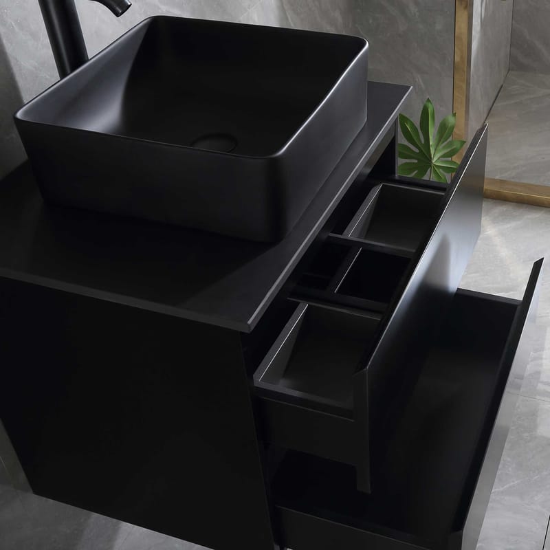 Servantskap Bathlife Extas Svart - Oppbevaring - Oppbevaring til baderom - Servantskap & kommode