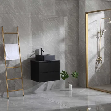 Servantskap Bathlife Extas Svart - Oppbevaring - Oppbevaring til baderom - Servantskap & kommode