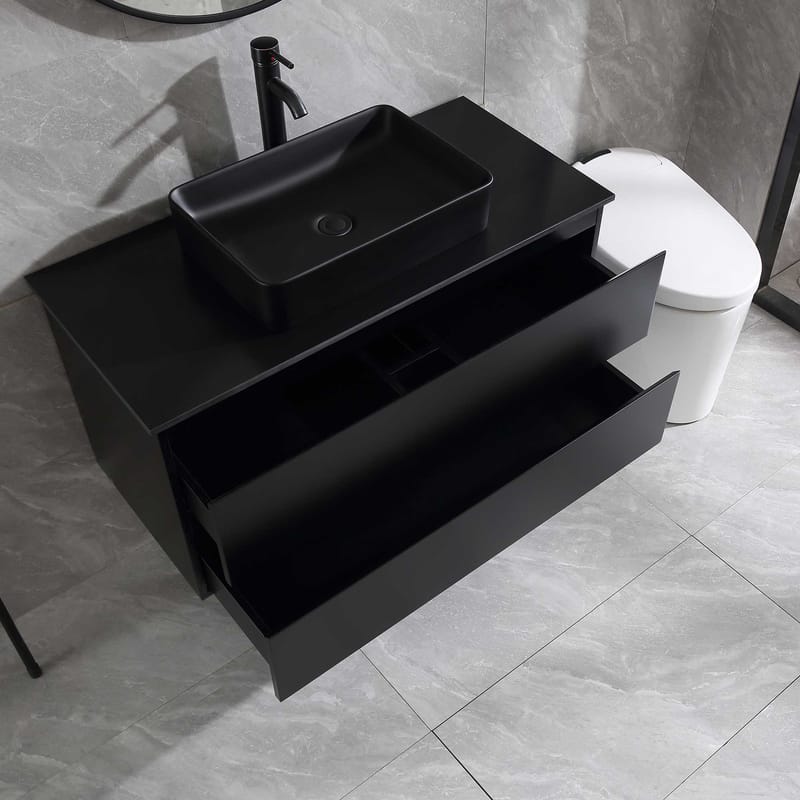 Servantskap Bathlife Extas Svart - Oppbevaring - Oppbevaring til baderom - Servantskap & kommode