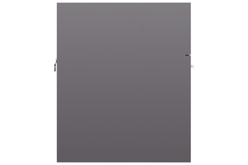 Servantskap høyglans grå 41x38,5x46 cm sponplate - Grå - Servantskap & kommode
