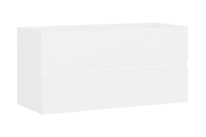 Servantskap hvit 90x38,5x45 cm sponplate - Hvit - Servantskap & kommode