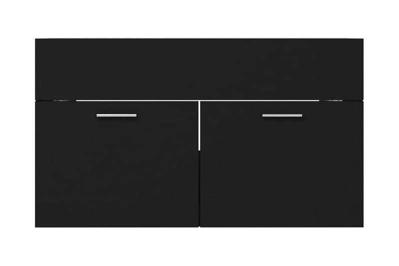 Servantskap svart 80x38,5x46 cm sponplate - Svart - Servantskap & kommode