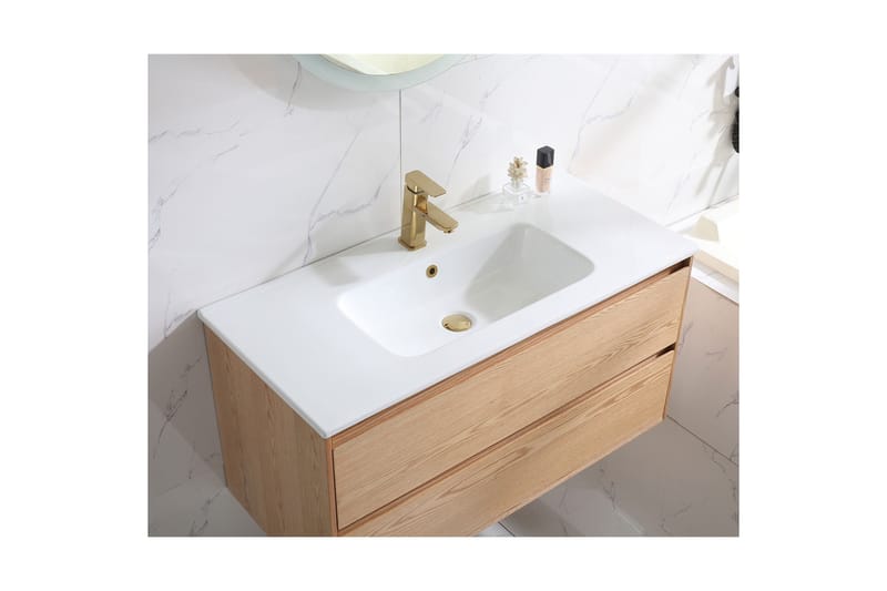 Tvättställsskåp Bathlife Ek - Oppbevaring - Oppbevaring til baderom - Servantskap & kommode