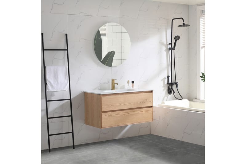 Tvättställsskåp Bathlife Ek - Oppbevaring - Oppbevaring til baderom - Servantskap & kommode