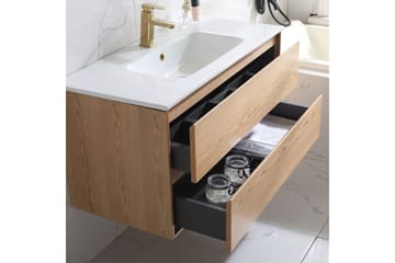 Tvättställsskåp Bathlife Ek - Oppbevaring - Oppbevaring til baderom - Servantskap & kommode