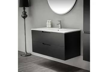 Tvättställsskåp Bathlife Svart - Oppbevaring - Oppbevaring til baderom - Servantskap & kommode