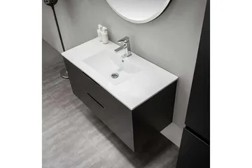 Tvättställsskåp Bathlife Svart - Oppbevaring - Oppbevaring til baderom - Servantskap & kommode