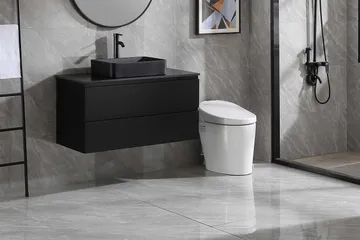 Tvättställsskåp Bathlife Svart - Oppbevaring - Oppbevaring til baderom - Servantskap & kommode