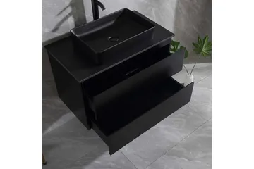 Tvättställsskåp Bathlife Svart - Oppbevaring - Oppbevaring til baderom - Servantskap & kommode
