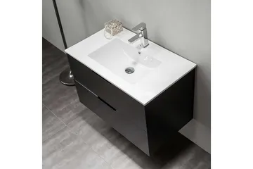 Tvättställsskåp Bathlife Svart - Oppbevaring - Oppbevaring til baderom - Servantskap & kommode