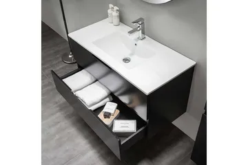 Tvättställsskåp Bathlife Svart - Oppbevaring - Oppbevaring til baderom - Servantskap & kommode