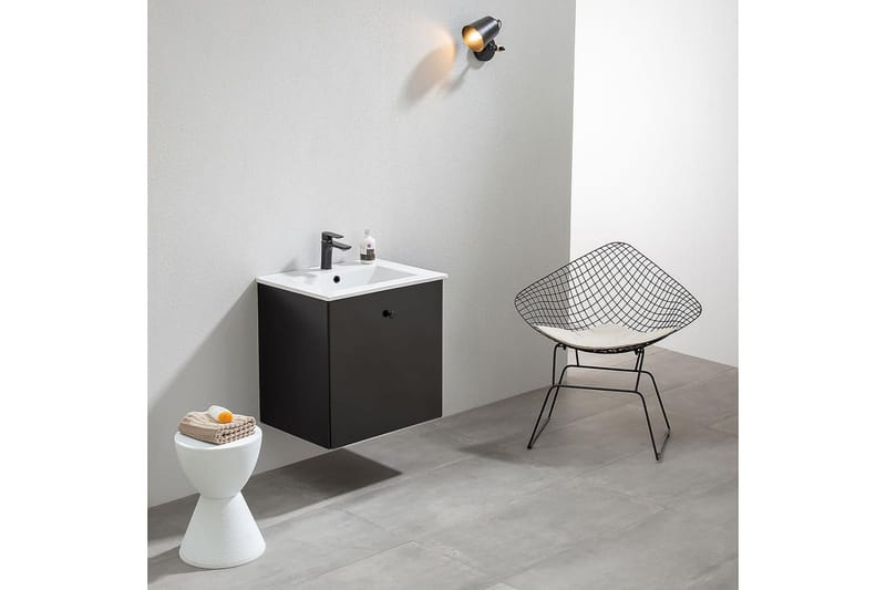 Tvättställsskåp Bathlife Svart - Oppbevaring - Oppbevaring til baderom - Servantskap & kommode