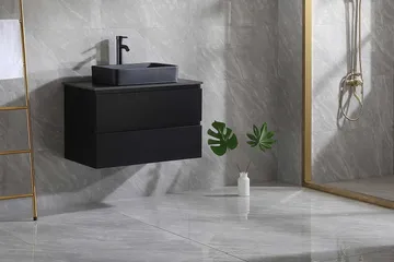 Tvättställsskåp Bathlife Svart - Oppbevaring - Oppbevaring til baderom - Servantskap & kommode