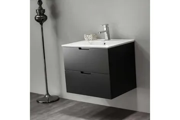Tvättställsskåp Bathlife Svart - Oppbevaring - Oppbevaring til baderom - Servantskap & kommode