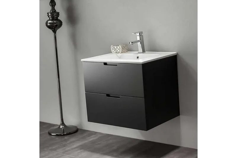 Tvättställsskåp Bathlife Svart