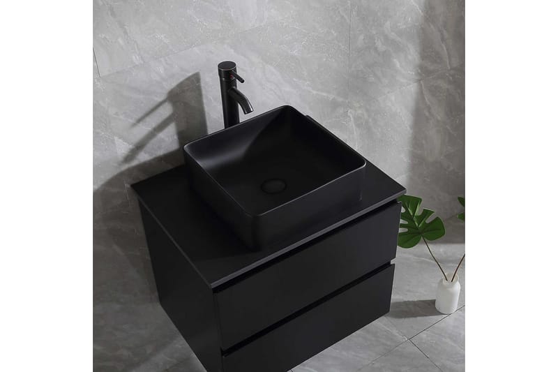 Tvättställsskåp Bathlife Svart - Oppbevaring - Oppbevaring til baderom - Servantskap & kommode