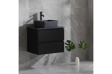 Tvättställsskåp Bathlife Svart - Oppbevaring - Oppbevaring til baderom - Servantskap & kommode