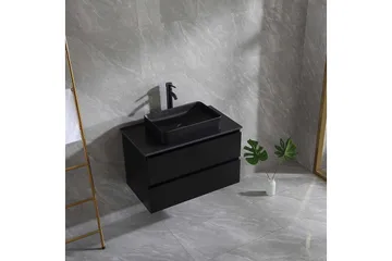 Tvättställsskåp Bathlife Svart - Oppbevaring - Oppbevaring til baderom - Servantskap & kommode