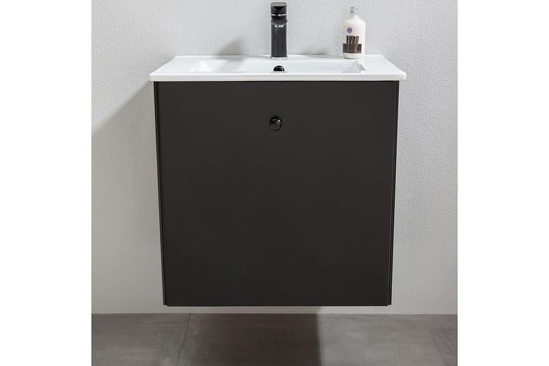 Tvättställsskåp Bathlife Svart - Oppbevaring - Oppbevaring til baderom - Servantskap & kommode