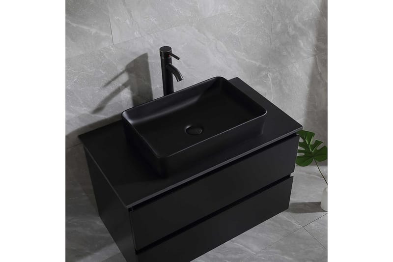 Tvättställsskåp Bathlife Svart - Oppbevaring - Oppbevaring til baderom - Servantskap & kommode