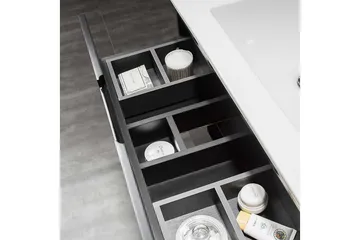 Tvättställsskåp Bathlife Svart - Oppbevaring - Oppbevaring til baderom - Servantskap & kommode
